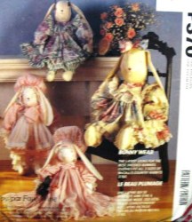 5791 3760 14'', 20'',  25'' BUNNY DOLL CLOTHES PATTERN